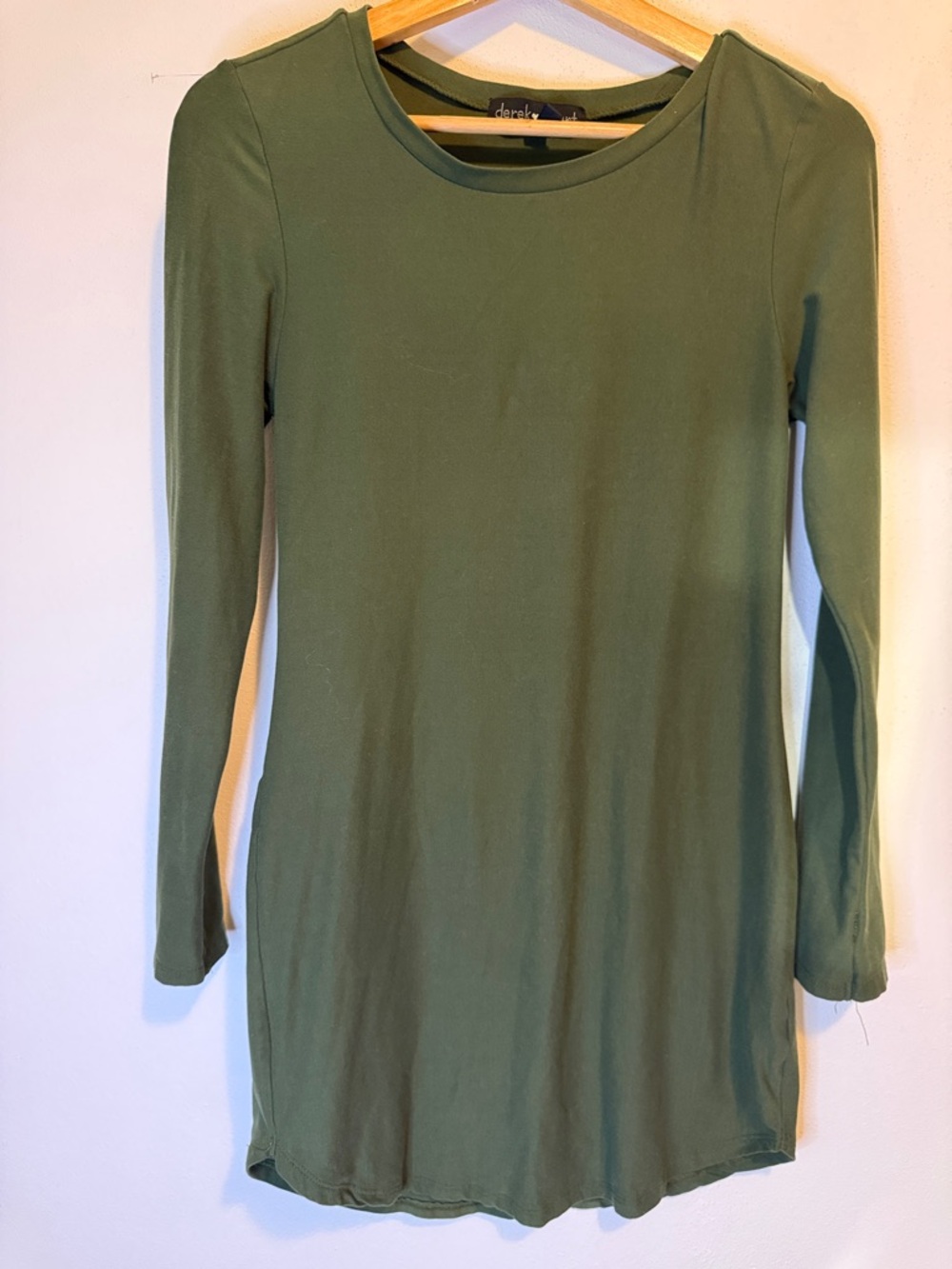 Derek heart Long Sleeve Green Women's Dress